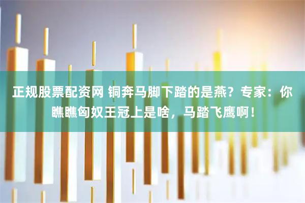 正规股票配资网 铜奔马脚下踏的是燕？专家：你瞧瞧匈奴王冠上是啥，马踏飞鹰啊！